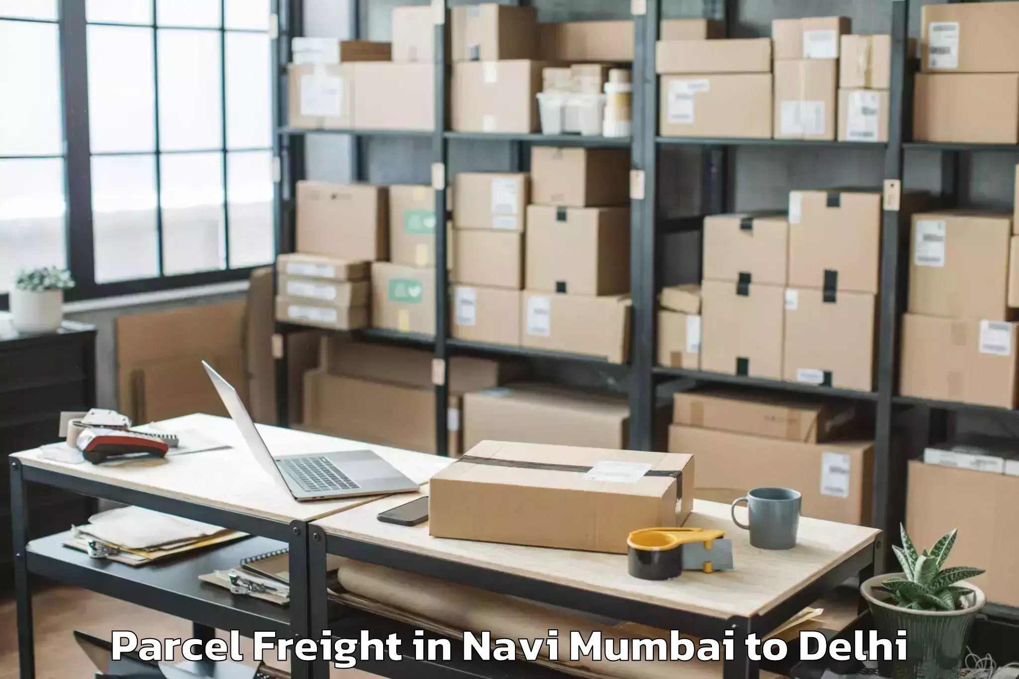 Leading Navi Mumbai to Parsvnath Mall Azadpur Parcel Freight Provider